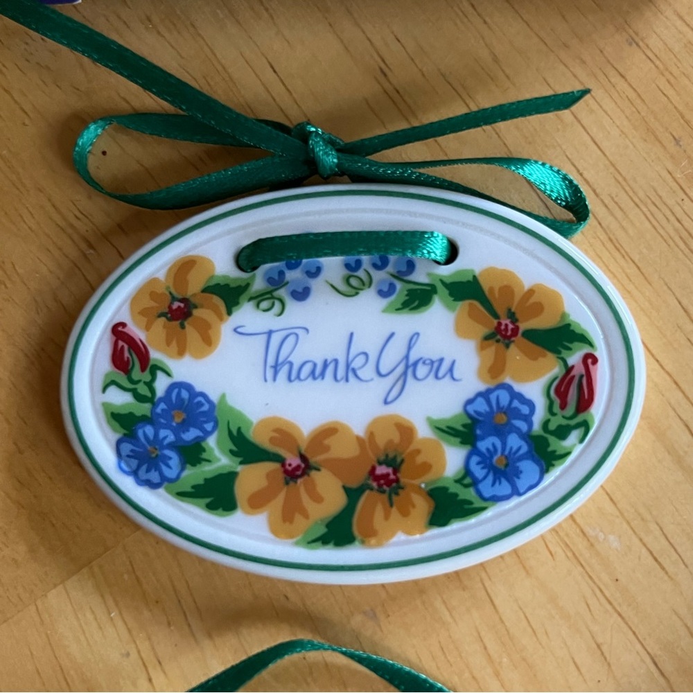 Longaberger Basket Thank You Tie On
